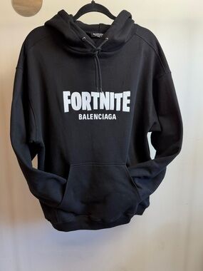 Balenciaga x Fortnite Limited Edition Hoodie Black Size M (082/200)